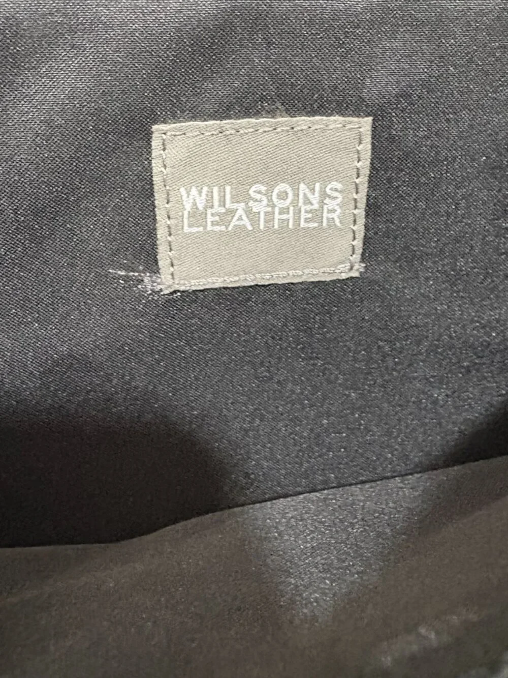 Wilsons Leather Black Leather Briefcase Padded Laptop Tablet Compartment Strap